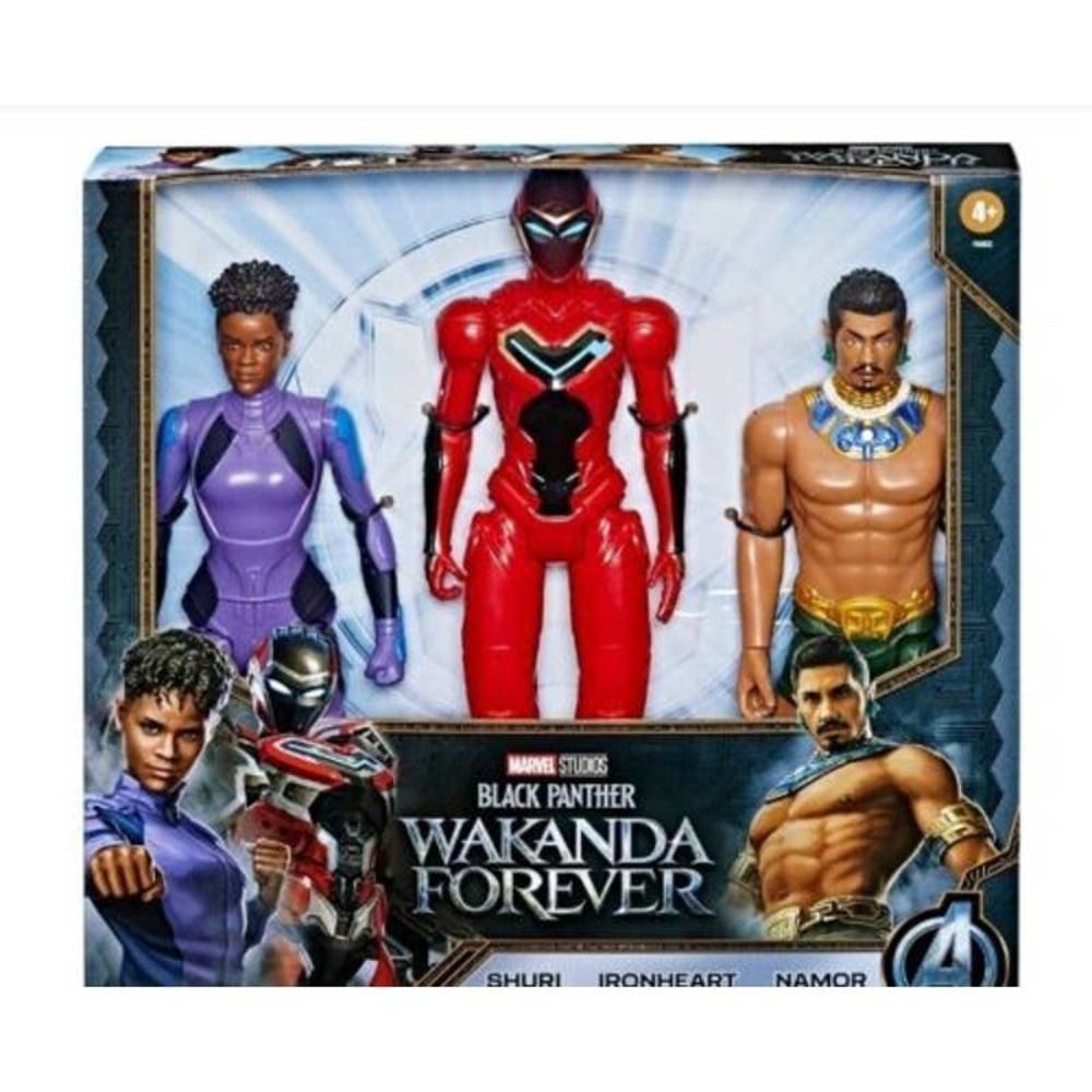 Marvel Black Panther Wakanda Forever Titan Hero Series Action Figures 3pk